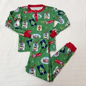 The Beaufort Bonnet Company holiday pajamas set sz 6 - red/green Nutcracker